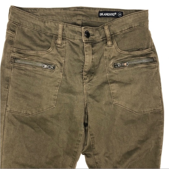 Blank NYC Wannabe Skinny Green Pants 28 - Picture 5 of 8